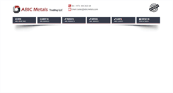 Desktop Screenshot of abicmetals.com