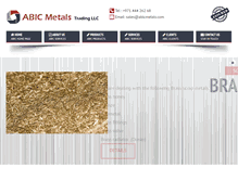 Tablet Screenshot of abicmetals.com